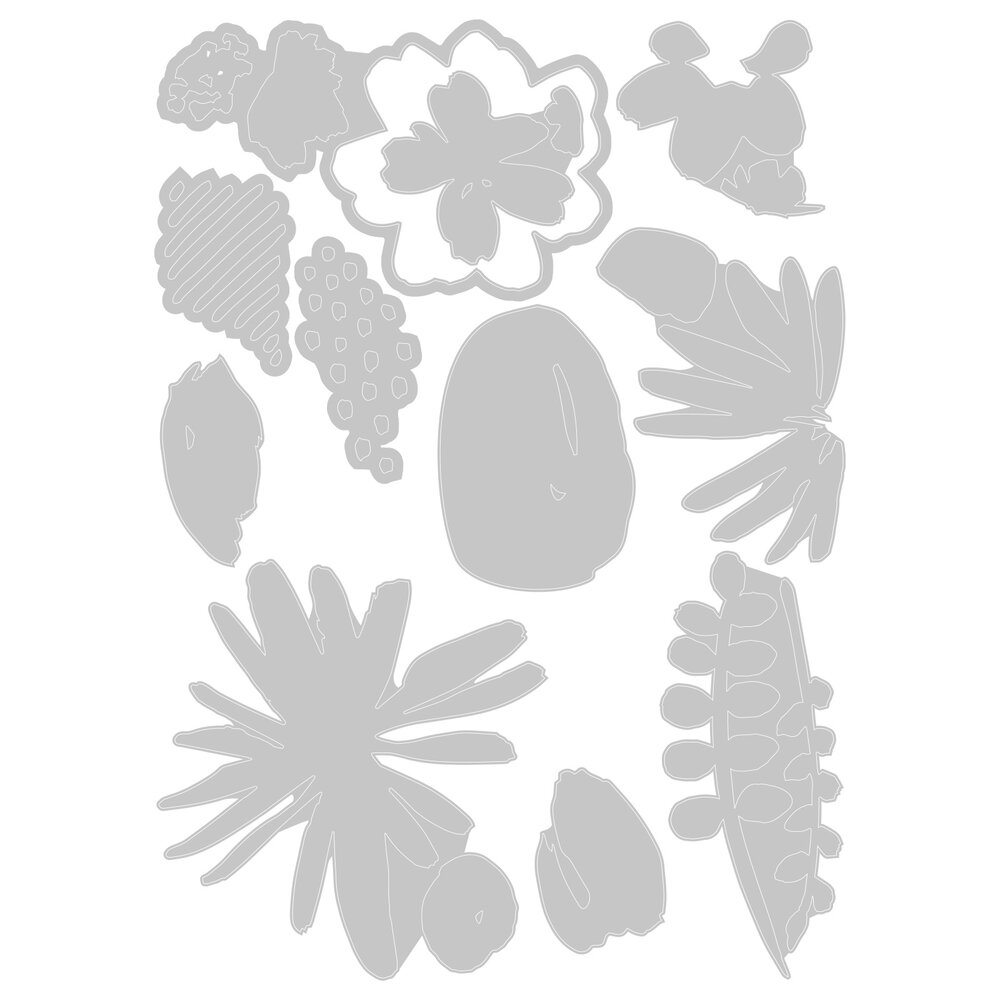 Sizzix Thinlits Die by Tim Holtz Modern Floristry (11pcs) (665853) (DISCONTINUED)