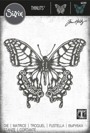 Sizzix Thinlits Die by Tim Holtz Perspective Butterfly (665201) Sizzix Thinlits Die by Tim Holtz Perspective Butterfly (665201)