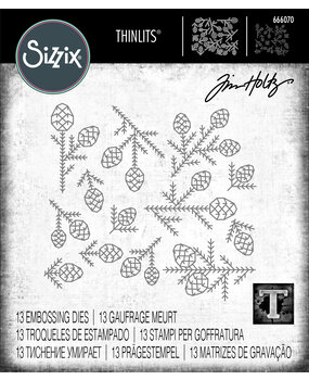 Sizzix Thinlits Die by Tim Holtz Pine Patterns (13pcs) (666070) (DISCONTINUED) Sizzix Thinlits Die by Tim Holtz Pine Patterns (13pcs) (666070) (DISCONTINUED)