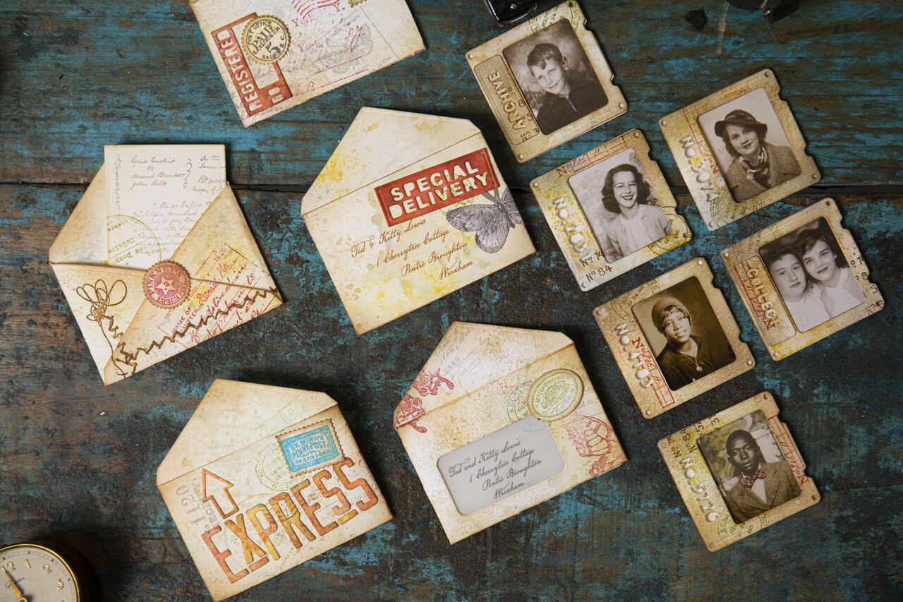 Sizzix Thinlits Die by Tim Holtz Postale (48pcs) (665927) Sizzix Thinlits Die by Tim Holtz Postale (48pcs) (665927)