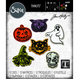 Sizzix Thinlits Die by Tim Holtz Retro Halloween (12pcs) (666000) (DISCONTINUED) Sizzix Thinlits Die by Tim Holtz Retro Halloween (12pcs) (666000) (DISCONTINUED)