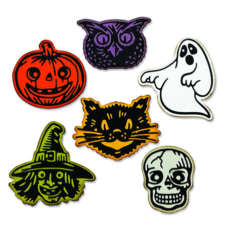 Sizzix Thinlits Die by Tim Holtz Retro Halloween (12pcs) (666000) (DISCONTINUED) Sizzix Thinlits Die by Tim Holtz Retro Halloween (12pcs) (666000) (DISCONTINUED)