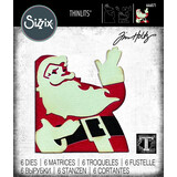 Sizzix Thinlits Die by Tim Holtz Retro Santa (6pcs) (666071) (DISCONTINUED) Sizzix Thinlits Die by Tim Holtz Retro Santa (6pcs) (666071) (DISCONTINUED)