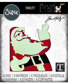 Sizzix Thinlits Die by Tim Holtz Retro Santa (6pcs) (666071) (DISCONTINUED) Sizzix Thinlits Die by Tim Holtz Retro Santa (6pcs) (666071) (DISCONTINUED)