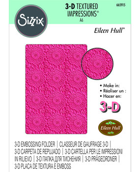 Sizzix 3D Textured Impressions by Eileen Hull Crochet Mandala (665915) (DISCONTINUED) Sizzix 3D Textured Impressions by Eileen Hull Crochet Mandala (665915) (DISCONTINUED)