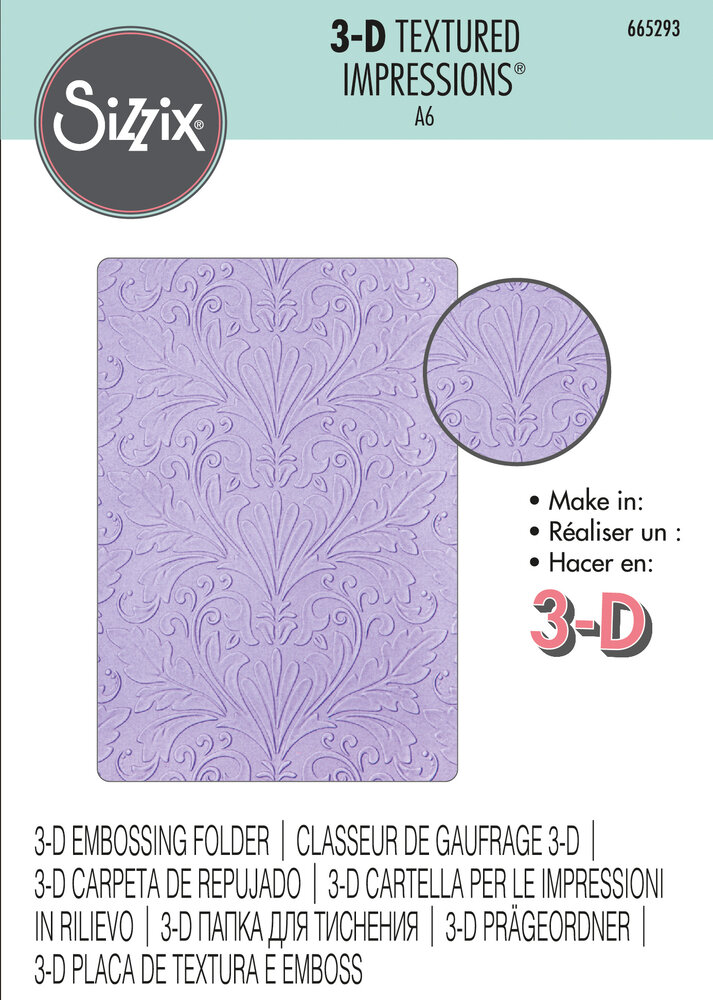 Sizzix 3D Textured Impressions Art Nouveau (665293) (DISCONTINUED)
