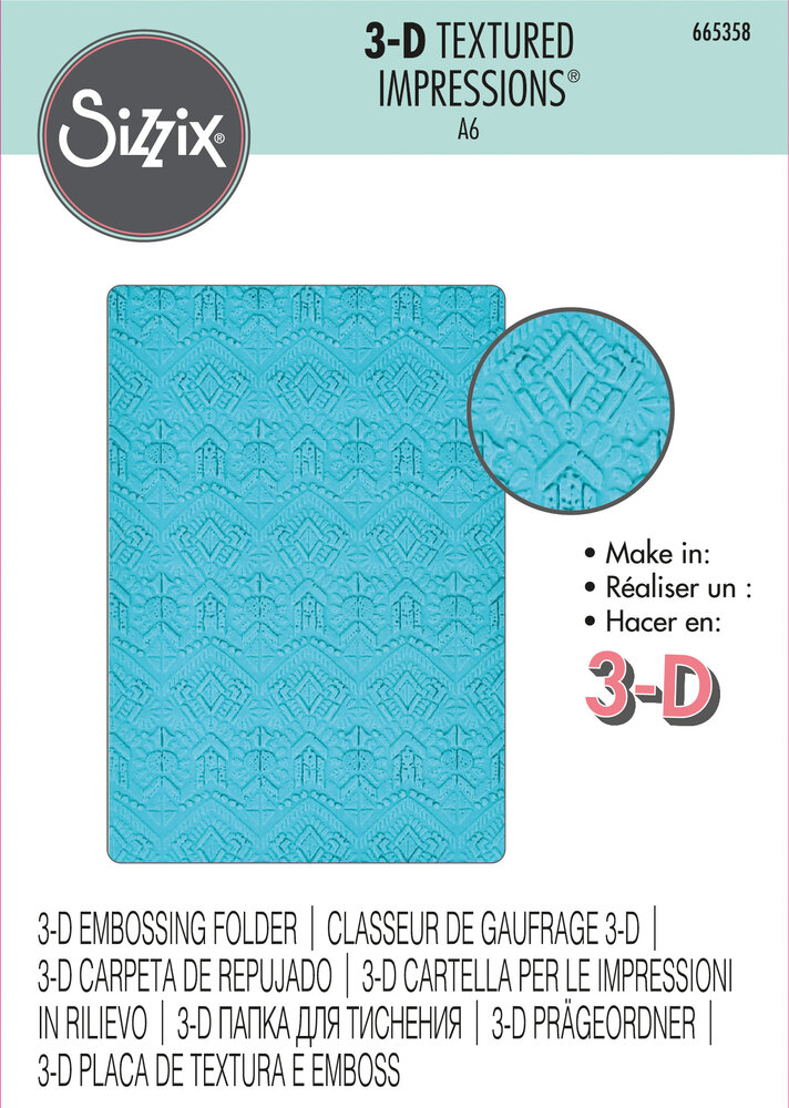 Sizzix 3D Textured Impressions Mark Making (665358) (DISCONTINUED) Sizzix 3D Textured Impressions Mark Making (665358) (DISCONTINUED)