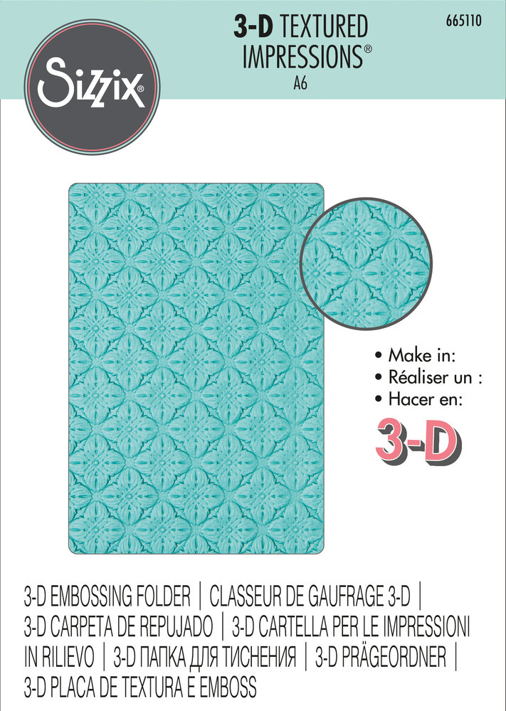 Sizzix 3D Textured Impressions Floral Pillows (665110) (DISCONTINUED)