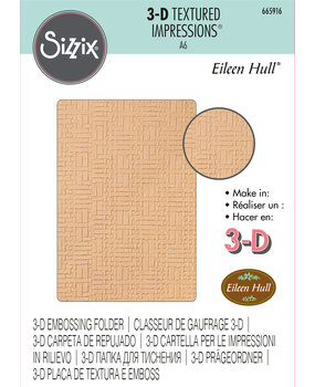 Sizzix 3D Textured Impressions by Eileen Hull Woven Leather (665916) (DISCONTINUED) Sizzix 3D Textured Impressions by Eileen Hull Woven Leather (665916) (DISCONTINUED)
