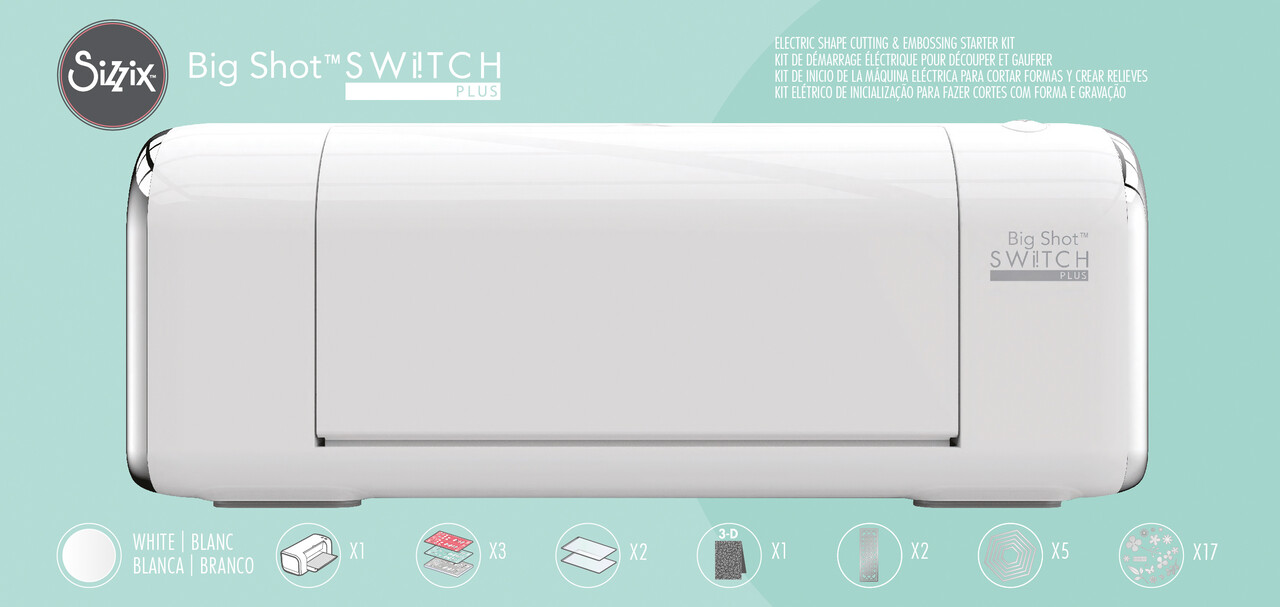 Sizzix Big Shot Switch Plus Starter Kit EU - White (663650) Sizzix Big Shot Switch Plus Starter Kit EU - White (663650)