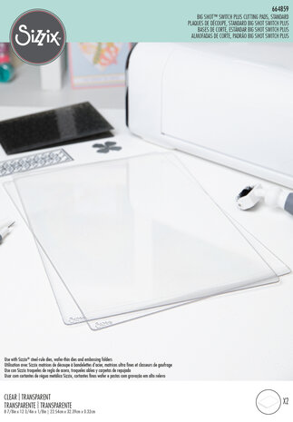 Sizzix Big Shot Switch Plus Cutting Pads, Standard, 1 Pair (664859) Sizzix Big Shot Switch Plus Cutting Pads, Standard, 1 Pair (664859)