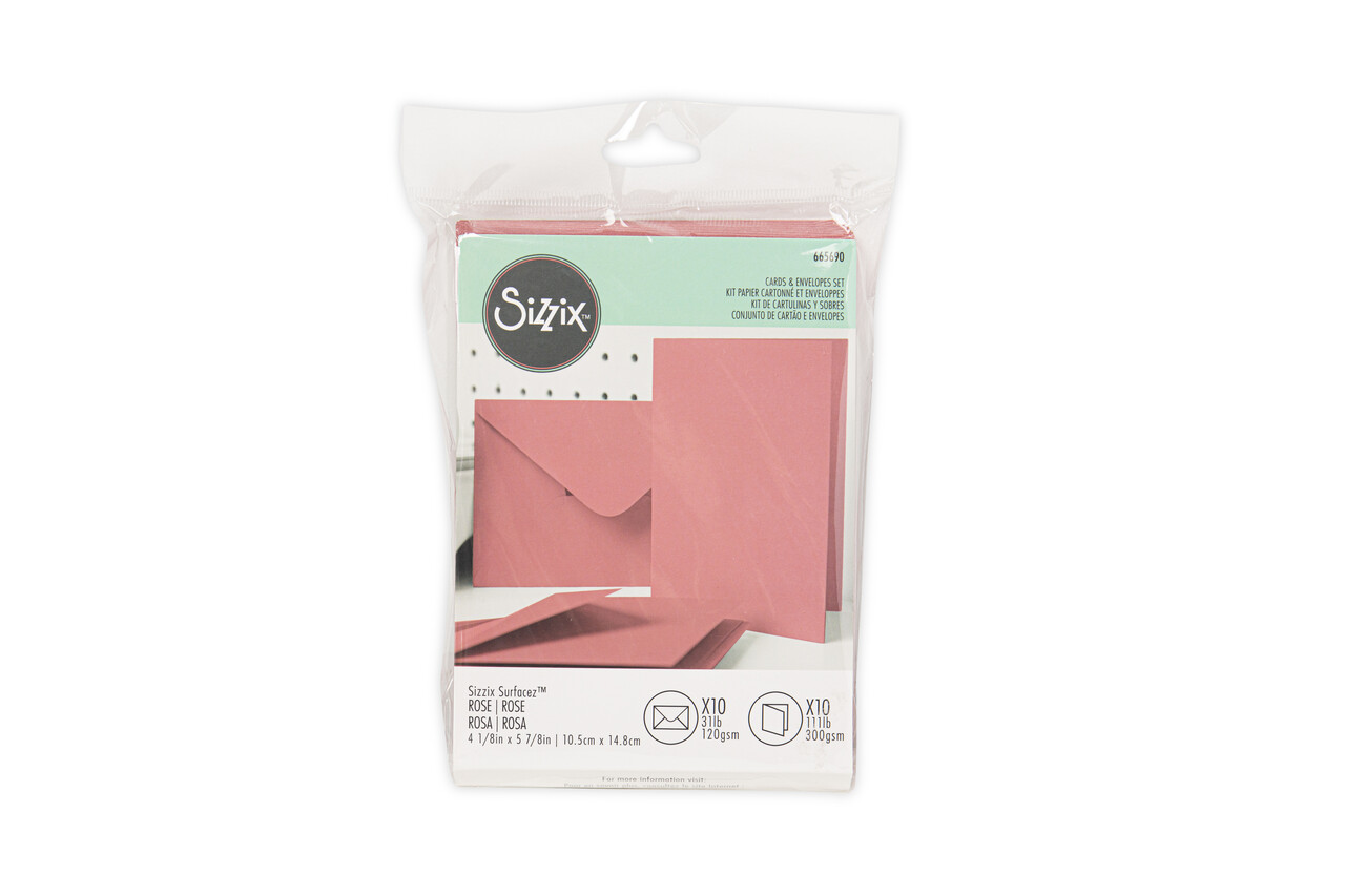 Sizzix Card & Envelope Set A6 Rose (10&10pcs) (665690) (OUTLET)