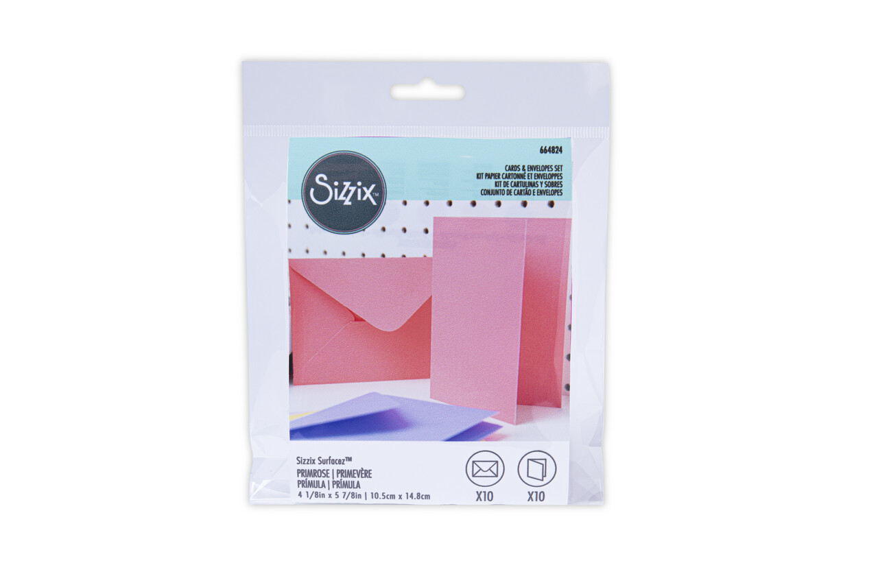 Sizzix Card & Envelope Set A6 Primrose (10&10pcs) (664824) (DISCONTINUED)