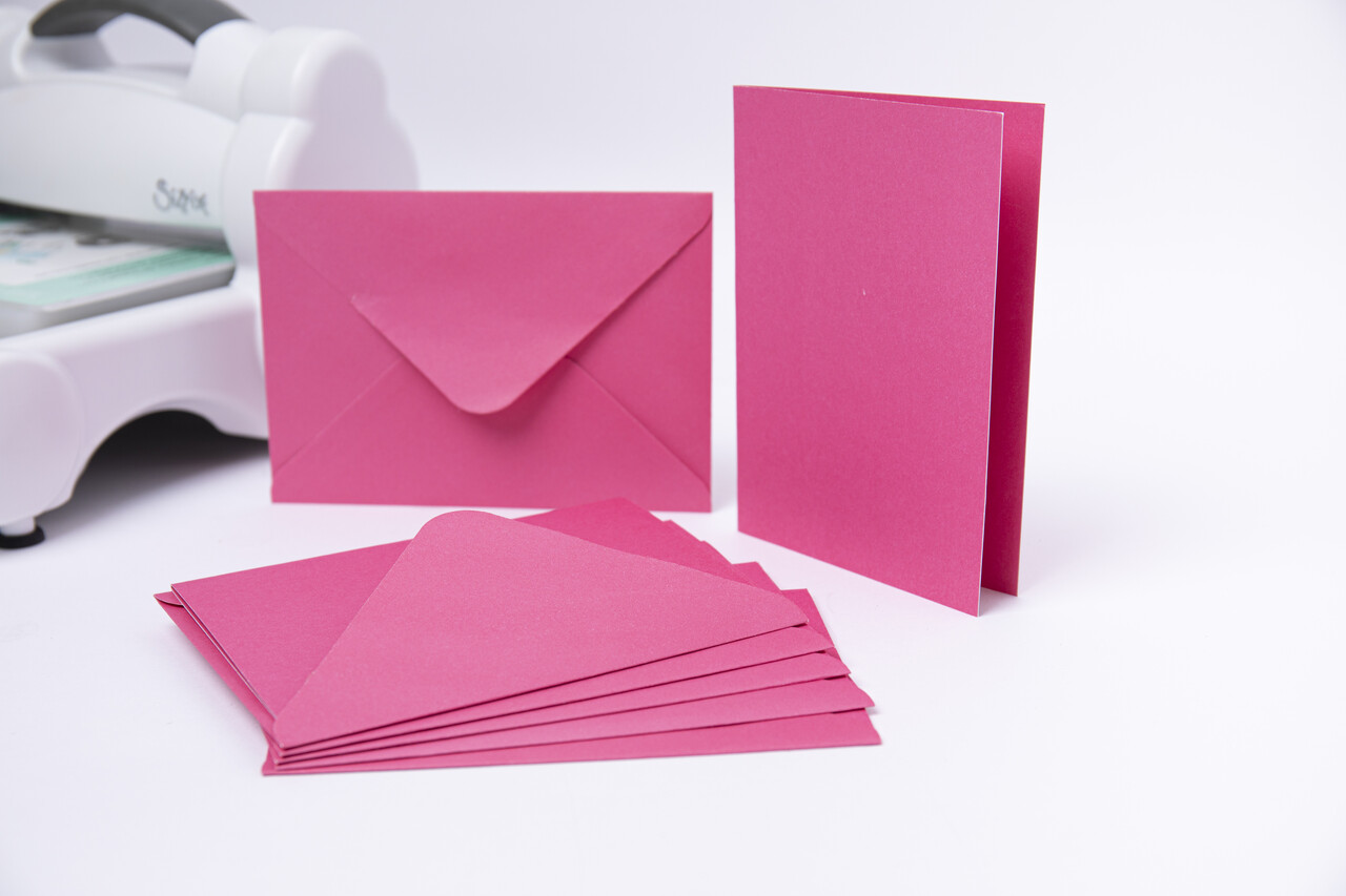 Sizzix Card & Envelope Set A6 Pink Fizz (10&10pcs) (665443) (DISCONTINUED)