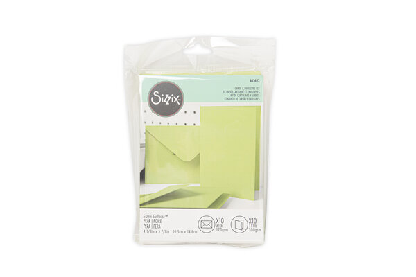 Sizzix Card & Envelope Set A6 Pear (10&10pcs) (665693) (OUTLET) Sizzix Card & Envelope Set A6 Pear (10&10pcs) (665693) (OUTLET)