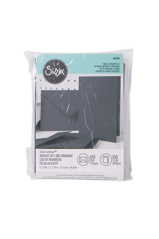 Sizzix Card & Envelope Set A6 Midnight Sky (10&10pcs) (665918) (DISCONTINUED)