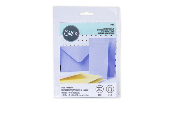 Sizzix Card & Envelope Set A6 Lavender Dust (10&10pcs) (664841) (DISCONTINUED)