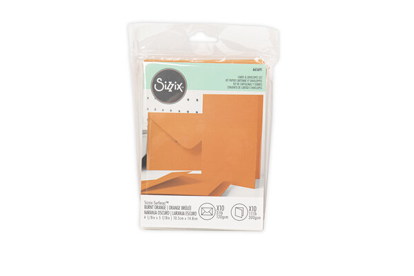 Sizzix Card & Envelope Set A6 Burnt Orange (10&10pcs) (665691) (DISCONTINUED) Sizzix Card & Envelope Set A6 Burnt Orange (10&10pcs) (665691) (DISCONTINUED)