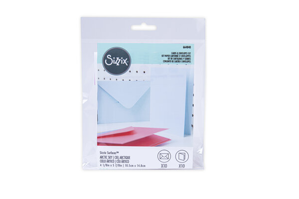 Sizzix Card & Envelope Set A6 Arctic Sky (10&10pcs) (664840) (DISCONTINUED)
