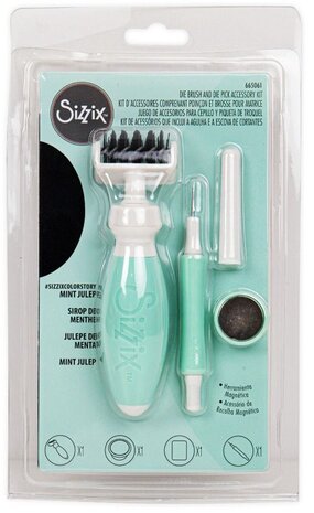Sizzix Die Brush & Die Pick Accessory Kit - Mint Julep (665061) (DISCONTINUED) Sizzix Die Brush & Die Pick Accessory Kit - Mint Julep (665061) (DISCONTINUED)