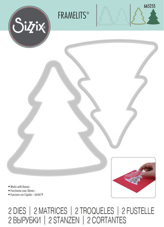 Sizzix Framelits Die Tree (2pcs) (665255) (OUTLET) Sizzix Framelits Die Tree (2pcs) (665255) (OUTLET)