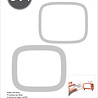 Sizzix Framelits Die Rounded Square (2pcs) (664526) (OUTLET) Sizzix Framelits Die Rounded Square (2pcs) (664526) (OUTLET)