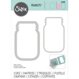 Sizzix Framelits Die Jar (2pcs) (664890) (DISCONTINUED)