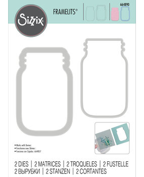 Sizzix Framelits Die Jar (2pcs) (664890) (DISCONTINUED)