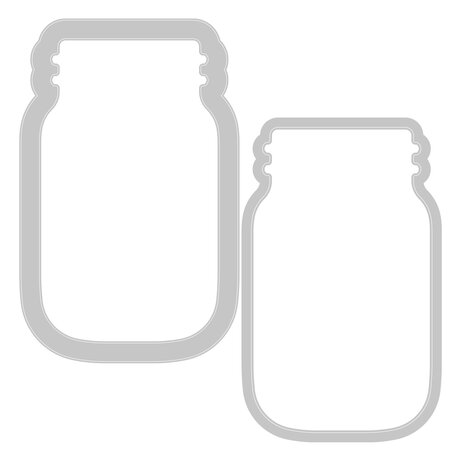 Sizzix Framelits Die Jar (2pcs) (664890) (DISCONTINUED) Sizzix Framelits Die Jar (2pcs) (664890) (DISCONTINUED)