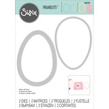 Sizzix Framelits Die Egg/Balloon (2pcs) (665123) (DISCONTINUED)