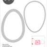 Sizzix Framelits Die Egg/Balloon (2pcs) (665123) (OUTLET) Sizzix Framelits Die Egg/Balloon (2pcs) (665123) (OUTLET)