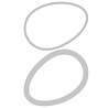 Sizzix Framelits Die Egg/Balloon (2pcs) (665123) (OUTLET) Sizzix Framelits Die Egg/Balloon (2pcs) (665123) (OUTLET)