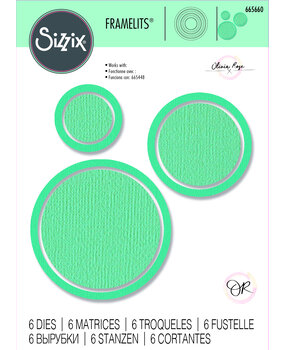 Sizzix Framelits Die by Olivia Rose Circle Frames (6pcs) (665660) (DISCONTINUED)