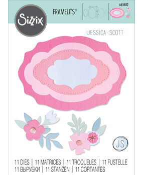 Sizzix Framelits Die by Jessica Scott Layered Labels (11pcs) (665482) (DISCONTINUED)