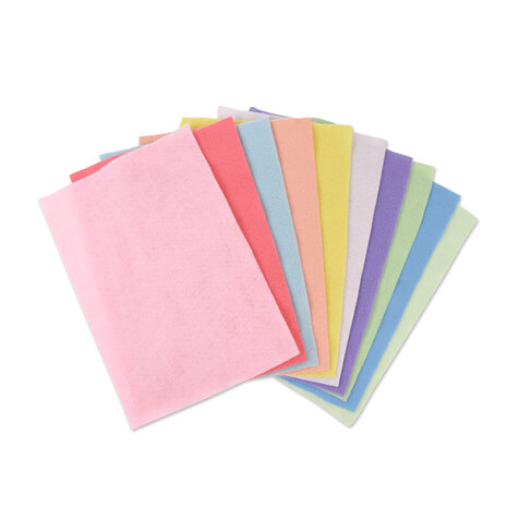 Sizzix Felt Sheets Pastel Colours (10pcs) (663022) (OUTLET)