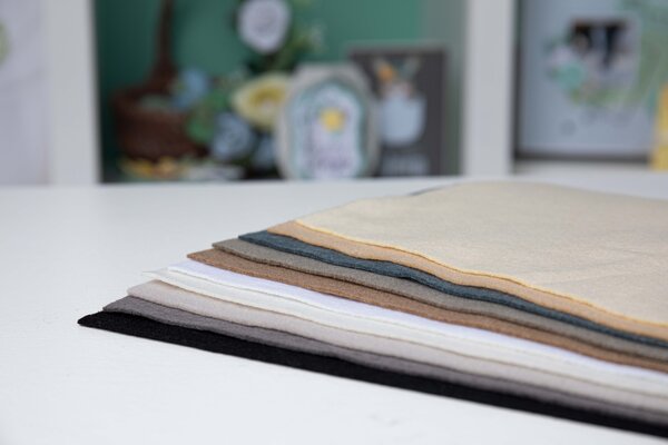 Sizzix Felt Sheets Neutral Colours (10pcs) (663779) (OUTLET)