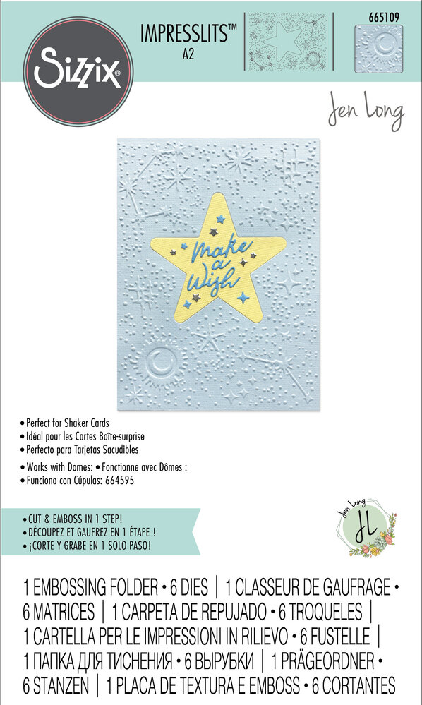 Sizzix Impresslits by Jen Long Celestial (665109) (OUTLET)