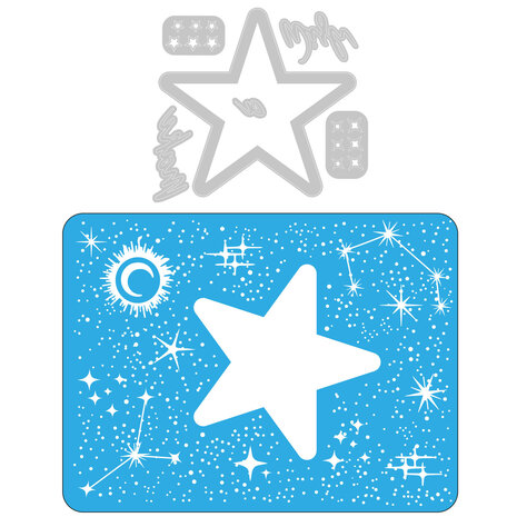 Sizzix Impresslits by Jen Long Celestial (665109) (OUTLET)