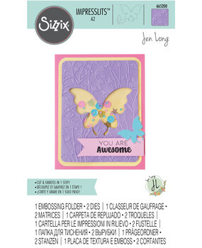 Sizzix Impresslits by Jen Long Butterfly Meadow (665200) (DISCONTINUED) Sizzix Impresslits by Jen Long Butterfly Meadow (665200) (DISCONTINUED)