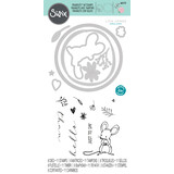 Sizzix Framelits Die w/Stamps by Lisa Jones Hello Mouse (8+11pcs) (665175) (DISCONTINUED)