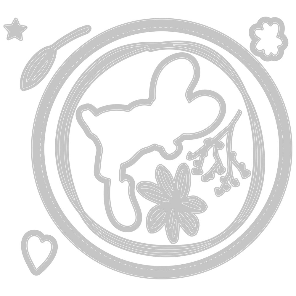 Sizzix Framelits Die w/Stamps by Lisa Jones Hello Mouse (8+11pcs) (665175) (DISCONTINUED) Sizzix Framelits Die w/Stamps by Lisa Jones Hello Mouse (8+11pcs) (665175) (DISCONTINUED)