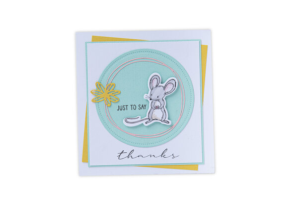 Sizzix Framelits Die w/Stamps by Lisa Jones Hello Mouse (8+11pcs) (665175) (DISCONTINUED) Sizzix Framelits Die w/Stamps by Lisa Jones Hello Mouse (8+11pcs) (665175) (DISCONTINUED)