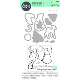 Sizzix Framelits Die w/Stamps by Josh Griffiths Twilight Animals (10+8pcs) (666226) (DISCONTINUED)