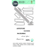 Sizzix Framelits Die w/Stamps by Josh Griffiths Signs for Success (9+6pcs) (666225) (DISCONTINUED)