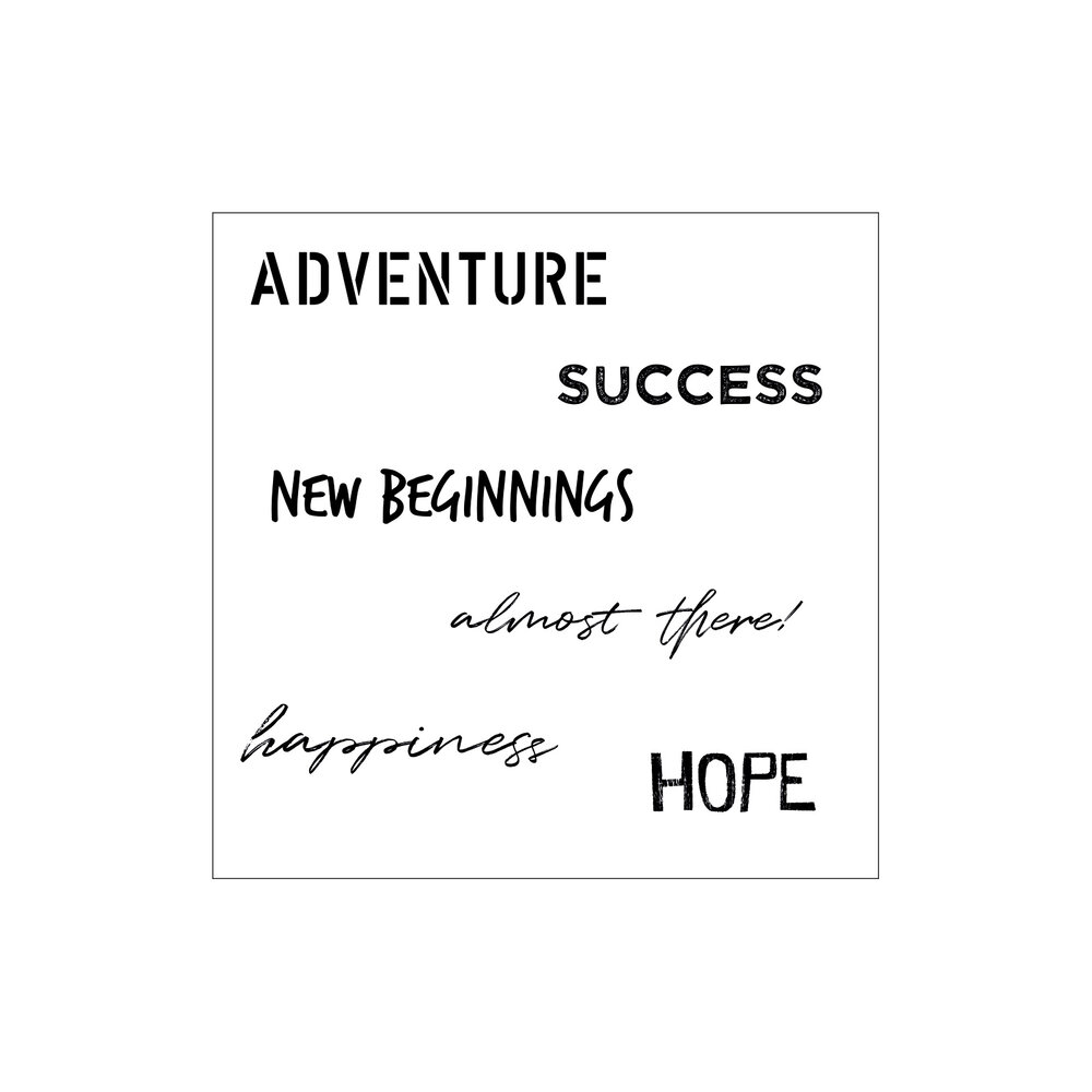 Sizzix Framelits Die w/Stamps by Josh Griffiths Signs for Success (9+6pcs) (666225) (DISCONTINUED)