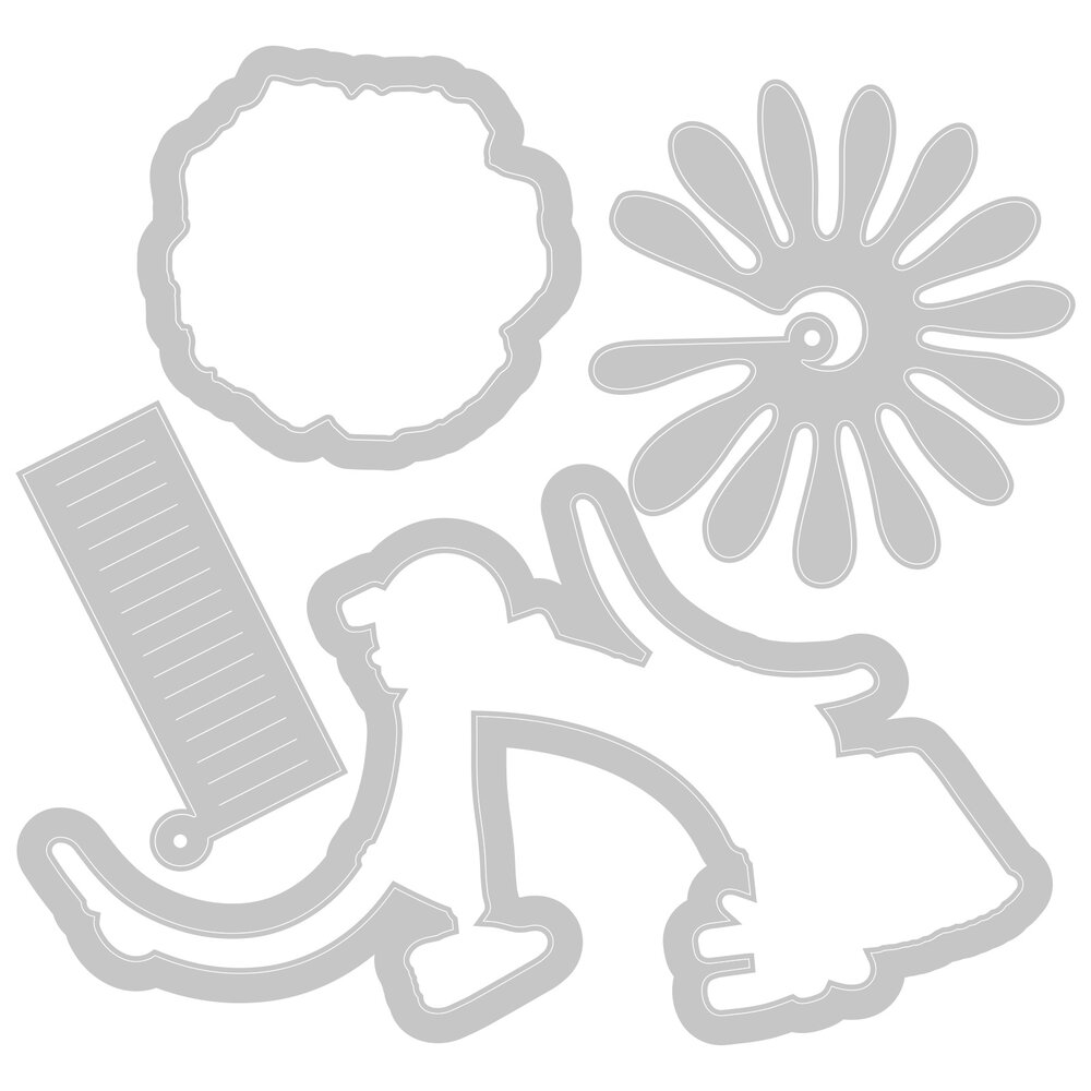 Sizzix Framelits Die w/Stamps by Jen Long Thankful Bicycle (4+3pcs) (665322) (DISCONTINUED) Sizzix Framelits Die w/Stamps by Jen Long Thankful Bicycle (4+3pcs) (665322) (DISCONTINUED)