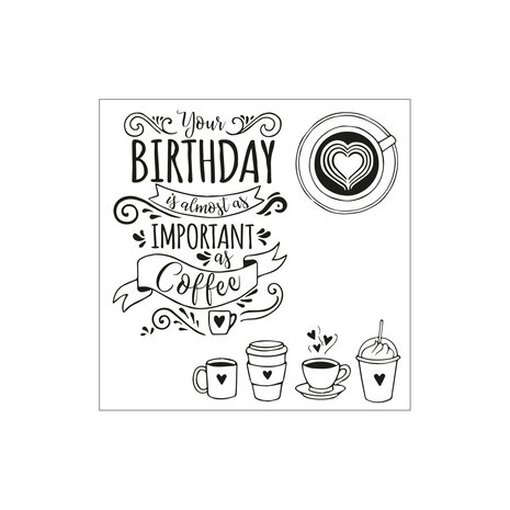 Sizzix Framelits Die w/Stamps by Jen Long Café Set (7+3pcs) (666104) (DISCONTINUED) Sizzix Framelits Die w/Stamps by Jen Long Café Set (7+3pcs) (666104) (DISCONTINUED)