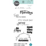 Sizzix Clear Stamps by Lisa Jones Everyday Wishes (6pcs) (665716) (DISCONTINUED)