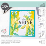 Sizzix Layered Stencils by Olivia Rose Watercolor Leaves (4pcs) (664918) (DISCONTINUED)