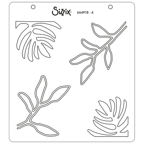 Sizzix Layered Stencils by Olivia Rose Watercolor Leaves (4pcs) (664918) (DISCONTINUED) Sizzix Layered Stencils by Olivia Rose Watercolor Leaves (4pcs) (664918) (DISCONTINUED)